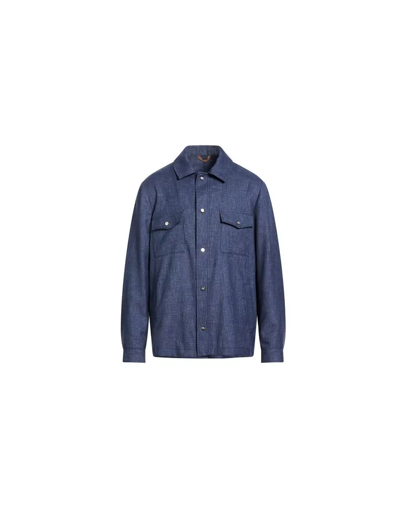 Luigi Borrelli JACKEN & MÄNTEL - Jeansjacken/Mäntelauf YOOX.COM Blau