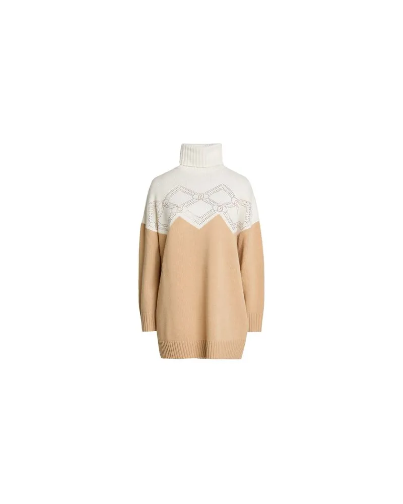 Liu Jo STRICKWAREN - Rollkragenpulloverauf YOOX.COM Beige