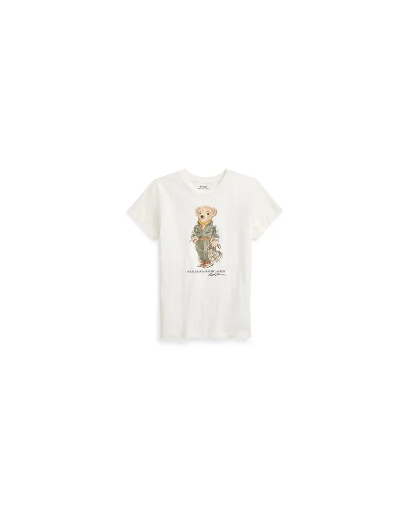 Ralph Lauren FLIGHT SUIT POLO BEAR CREWNECK TEE  - TOPS - T-shirtsauf YOOX.COM Weiß