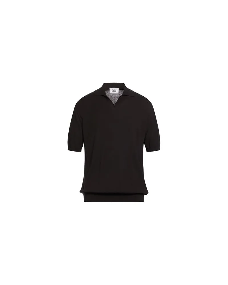 Alpha Studio STRICKWAREN - Pulloverauf YOOX.COM Schwarz