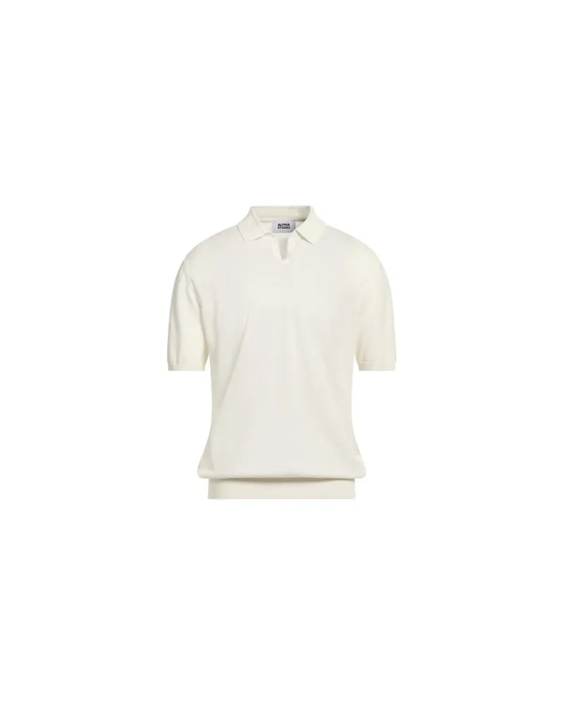 Alpha Studio STRICKWAREN - Pulloverauf YOOX.COM Cremeweiß