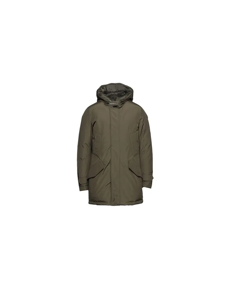 Woolrich POLAR HIGH COLLAR PARKA  - JACKEN & MÄNTEL - Pufferjacken & Daunenjackenauf YOOX.COM Militärgrün