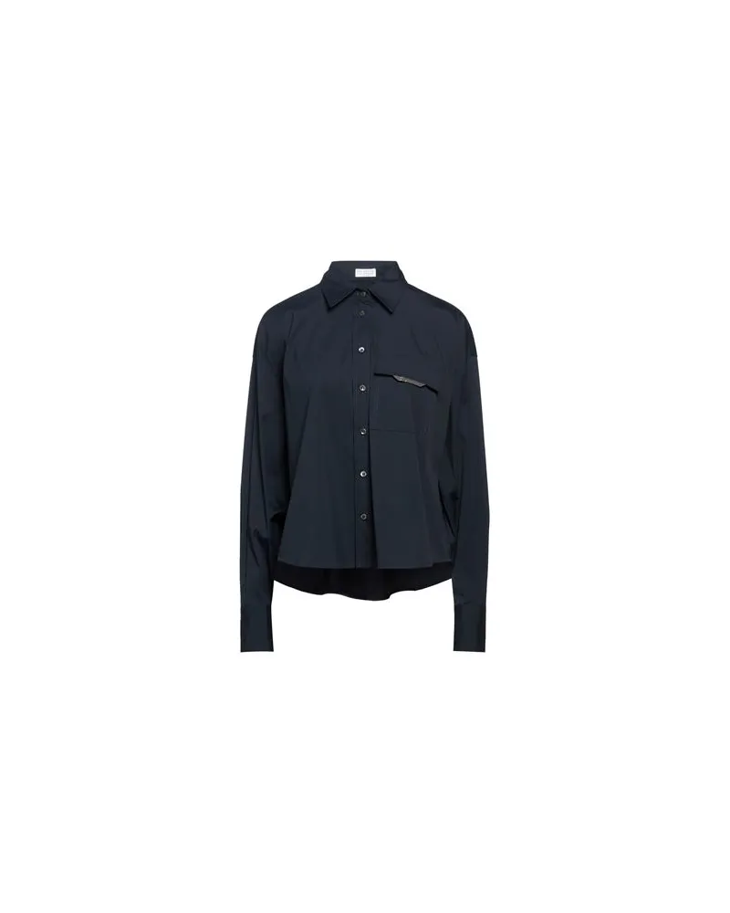 Brunello Cucinelli TOPS - Hemdenauf YOOX.COM Nachtblau
