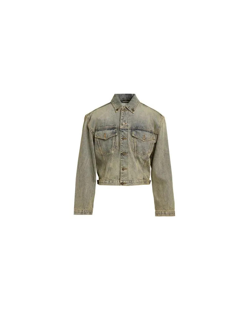 Entire Studios JACKEN & MÄNTEL - Jeansjacken/Mäntelauf YOOX.COM Pastellgelb