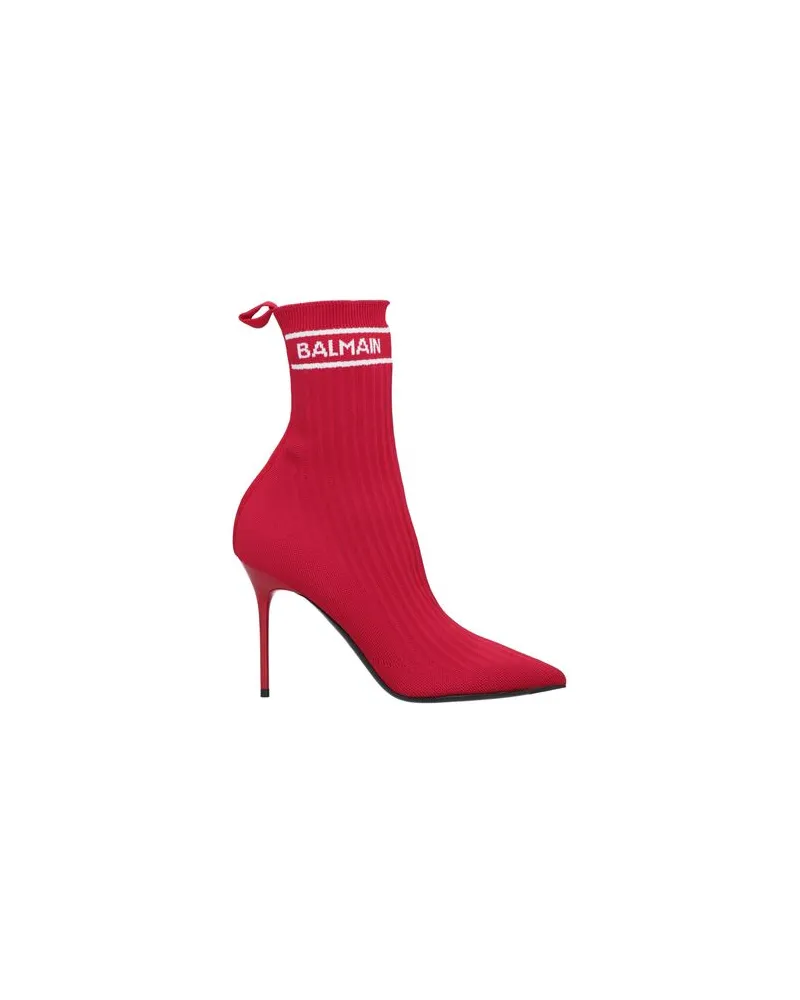 Balmain SCHUHE - Stiefelettenauf YOOX.COM Rot