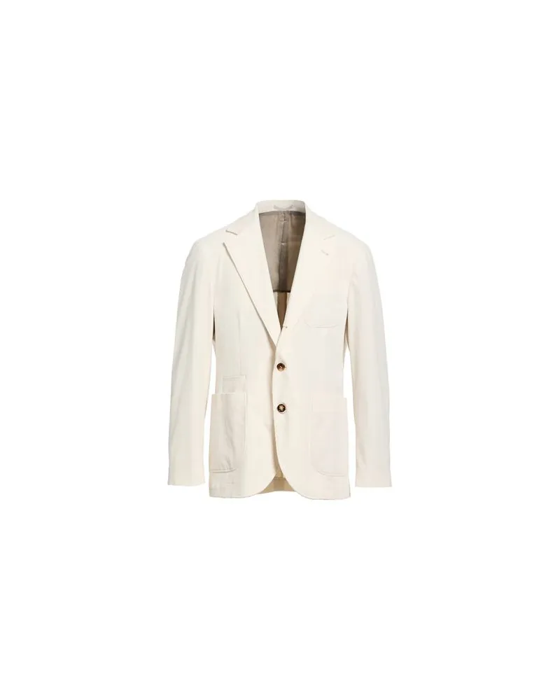 Brunello Cucinelli ANZÜGE und CO-ORDS - Blazersauf YOOX.COM Cremeweiß