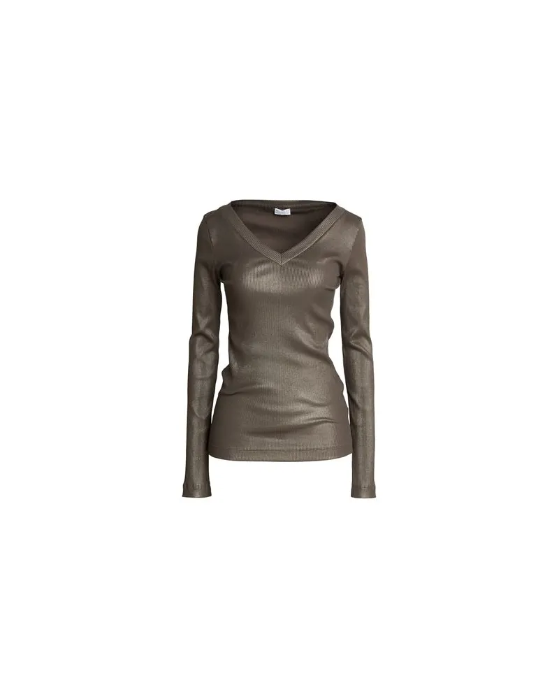 Brunello Cucinelli TOPS - T-shirtsauf YOOX.COM Braungrau