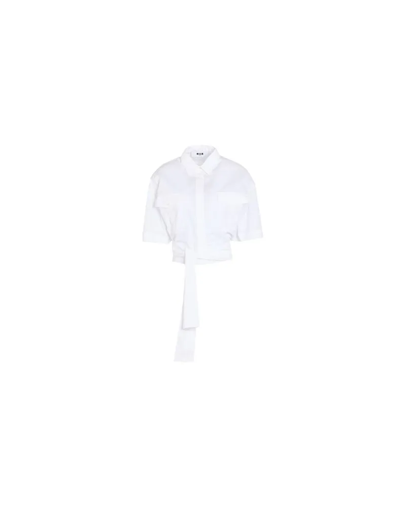 MSGM TOPS - Hemdenauf YOOX.COM Weiß