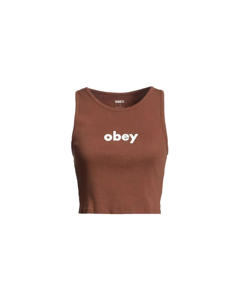 Obey TOPS - Topsauf YOOX.COM Braun
