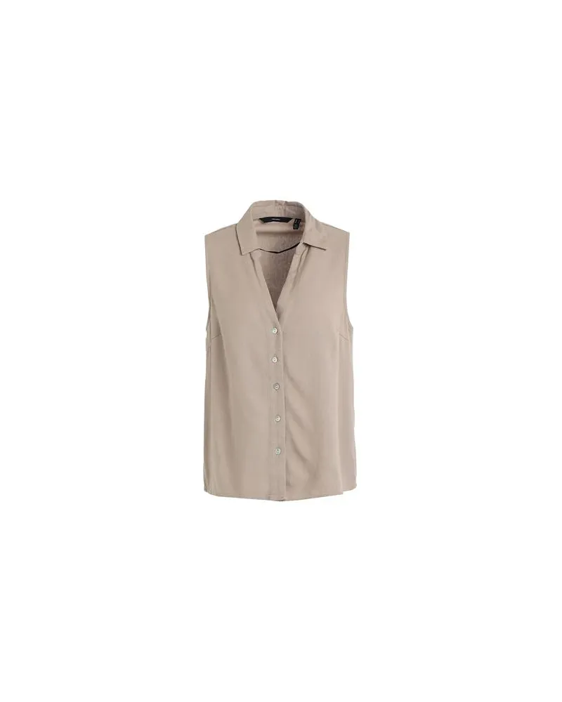 Vero Moda TOPS - Hemdenauf YOOX.COM Khaki