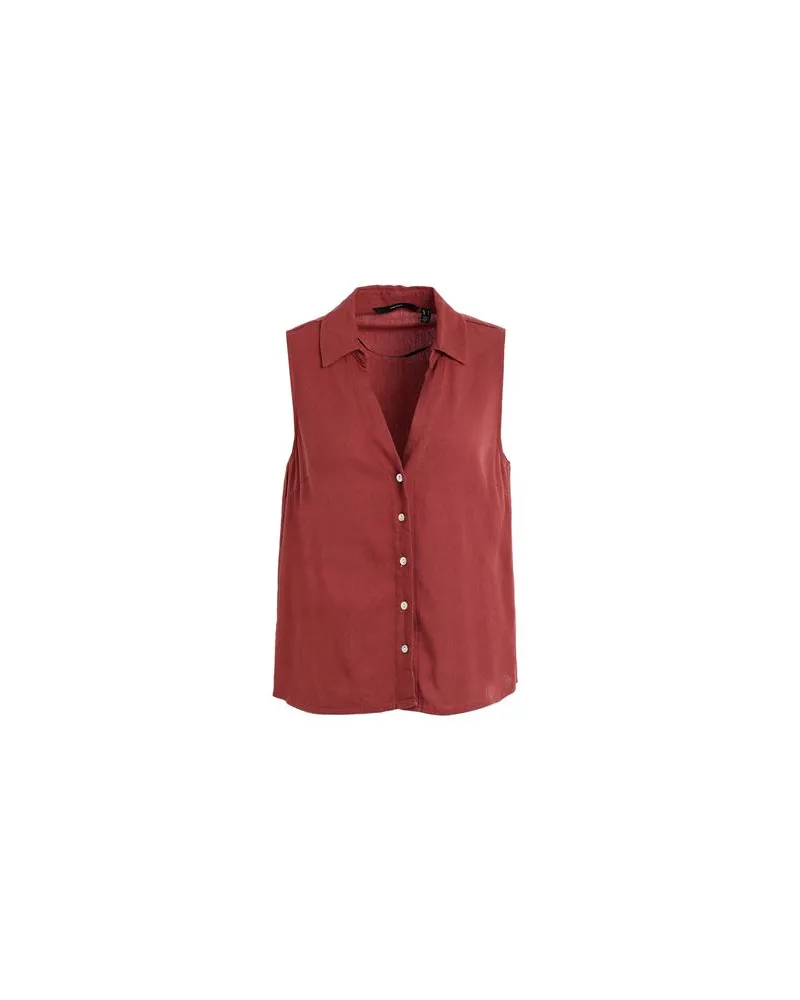 Vero Moda TOPS - Hemdenauf YOOX.COM Ziegelrot