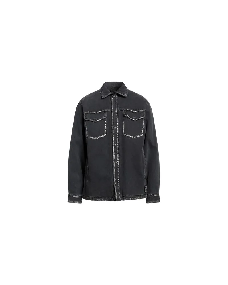 Versace Jeans JACKEN & MÄNTEL - Jeansjacken/Mäntelauf YOOX.COM Schwarz