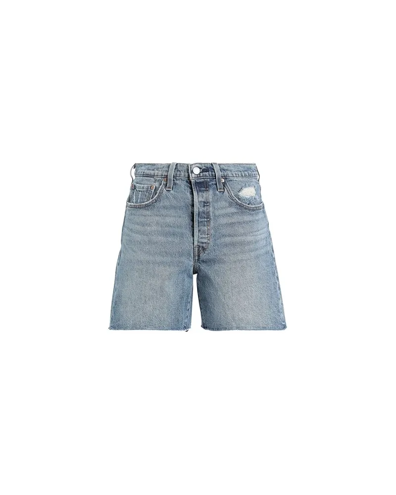 Levi's 501® MID THIGH SHORT WORN IN  - HOSEN & RÖCKE - Jeansshortsauf YOOX.COM Blau