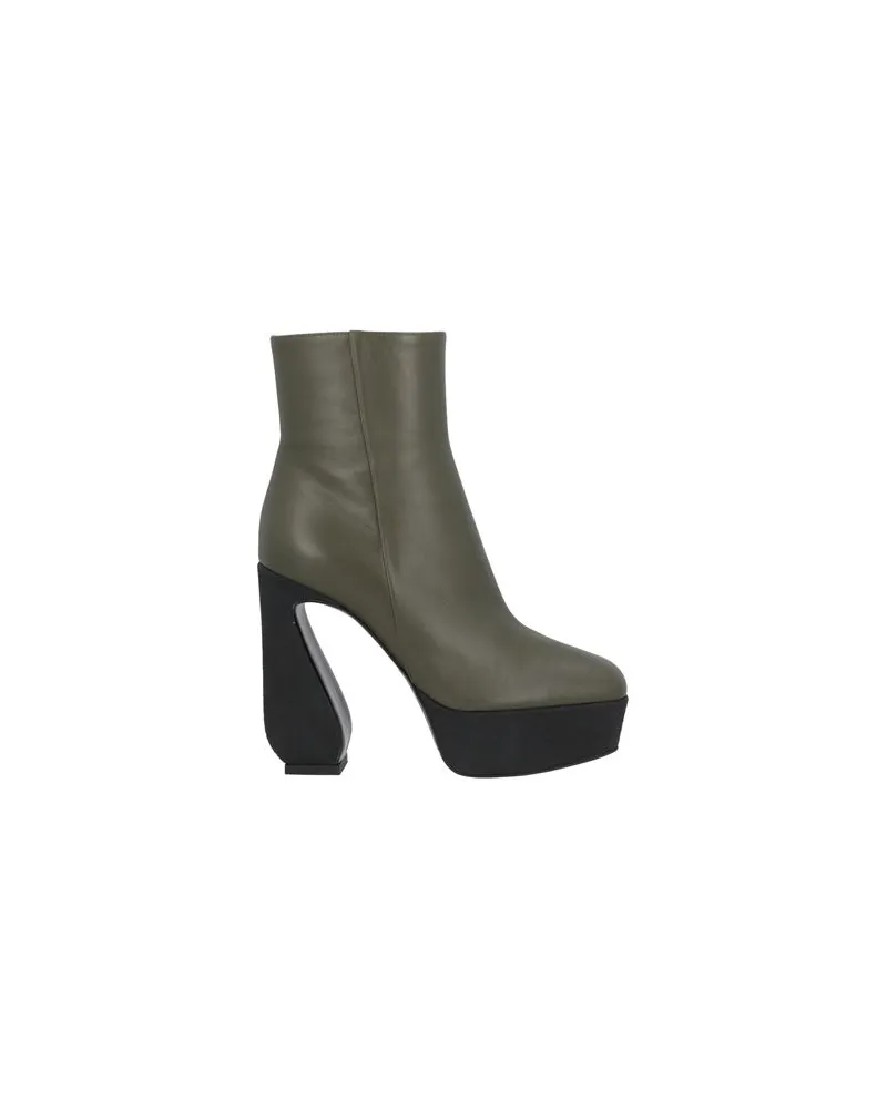 Sergio Rossi SCHUHE - Stiefelettenauf YOOX.COM Militärgrün