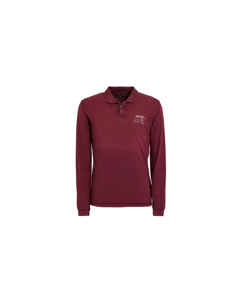 Napapijri TOPS - Poloshirtsauf YOOX.COM Bordeaux