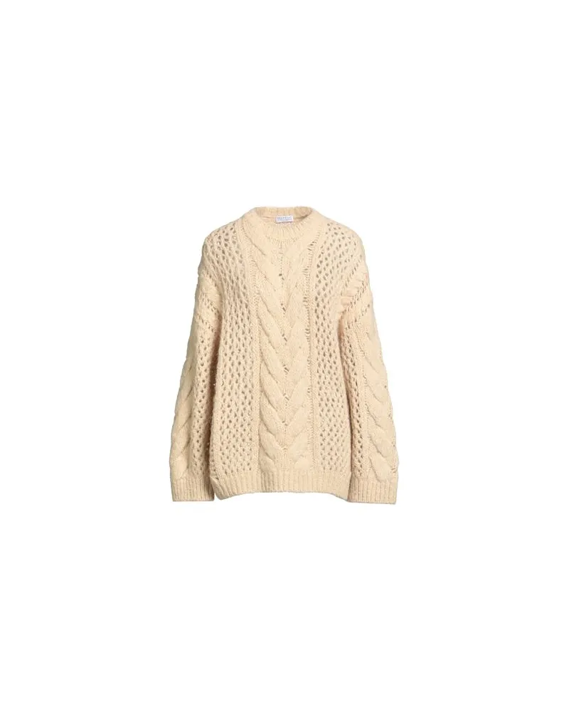 Brunello Cucinelli STRICKWAREN - Pulloverauf YOOX.COM Beige