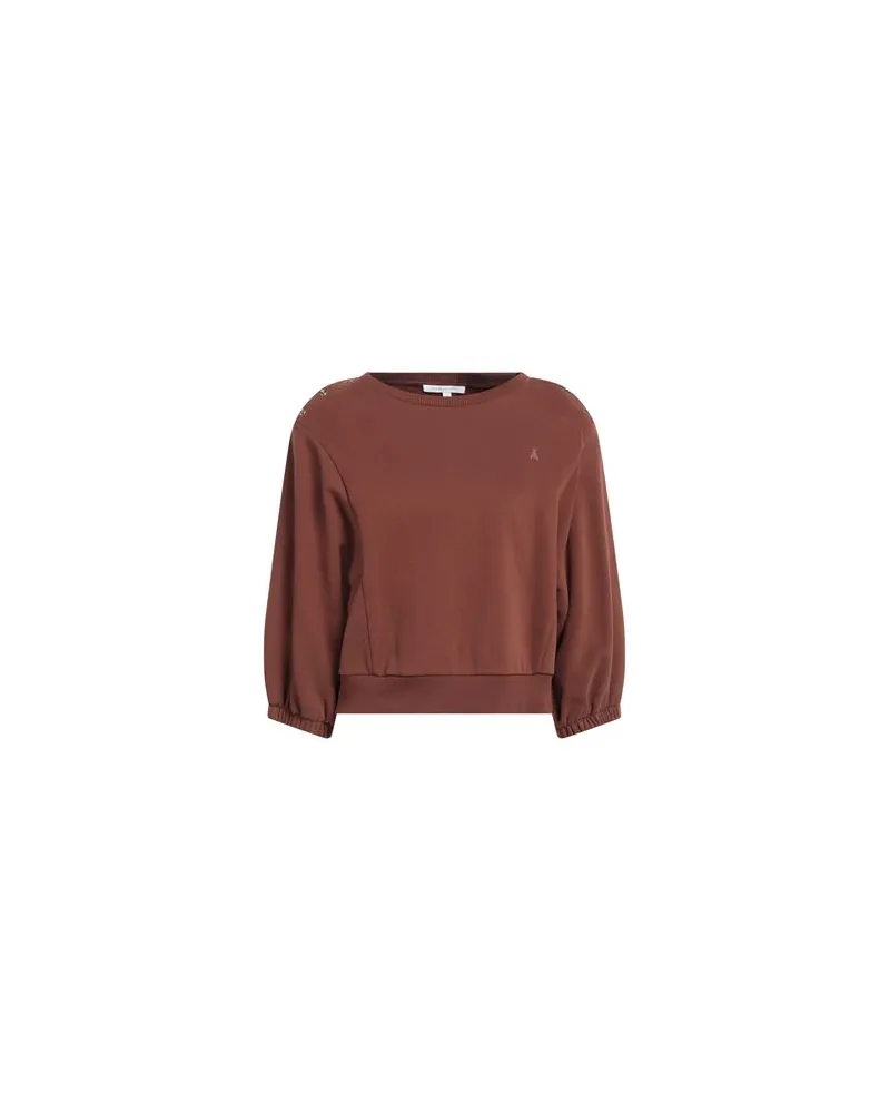 Patrizia Pepe TOPS - Sweatshirtsauf YOOX.COM Schokobraun