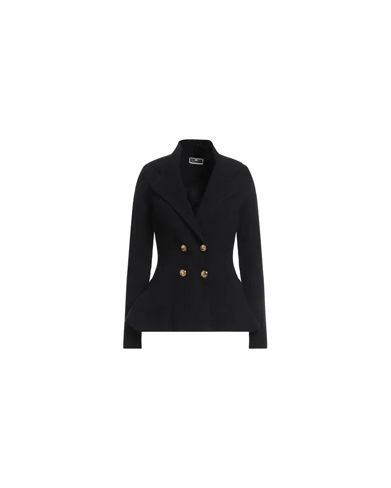 Elisabetta Franchi STRICKWAREN - Strickjackenauf YOOX.COM Schwarz