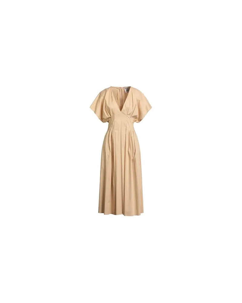 Semicouture KLEIDER - Midi-Kleiderauf YOOX.COM Beige