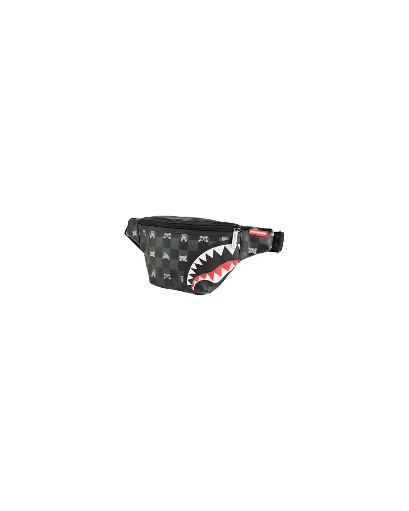 Sprayground GRAY PEEKING CHARACTER CHECK SAVVY CROSSBODY - TASCHEN - Gürteltaschenauf YOOX.COM Braungrau