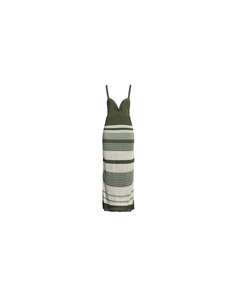 Johanna Ortiz KLEIDER - Maxi-Kleiderauf YOOX.COM Militärgrün
