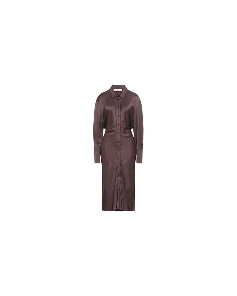 TELA KLEIDER - Midi-Kleiderauf YOOX.COM Schokobraun