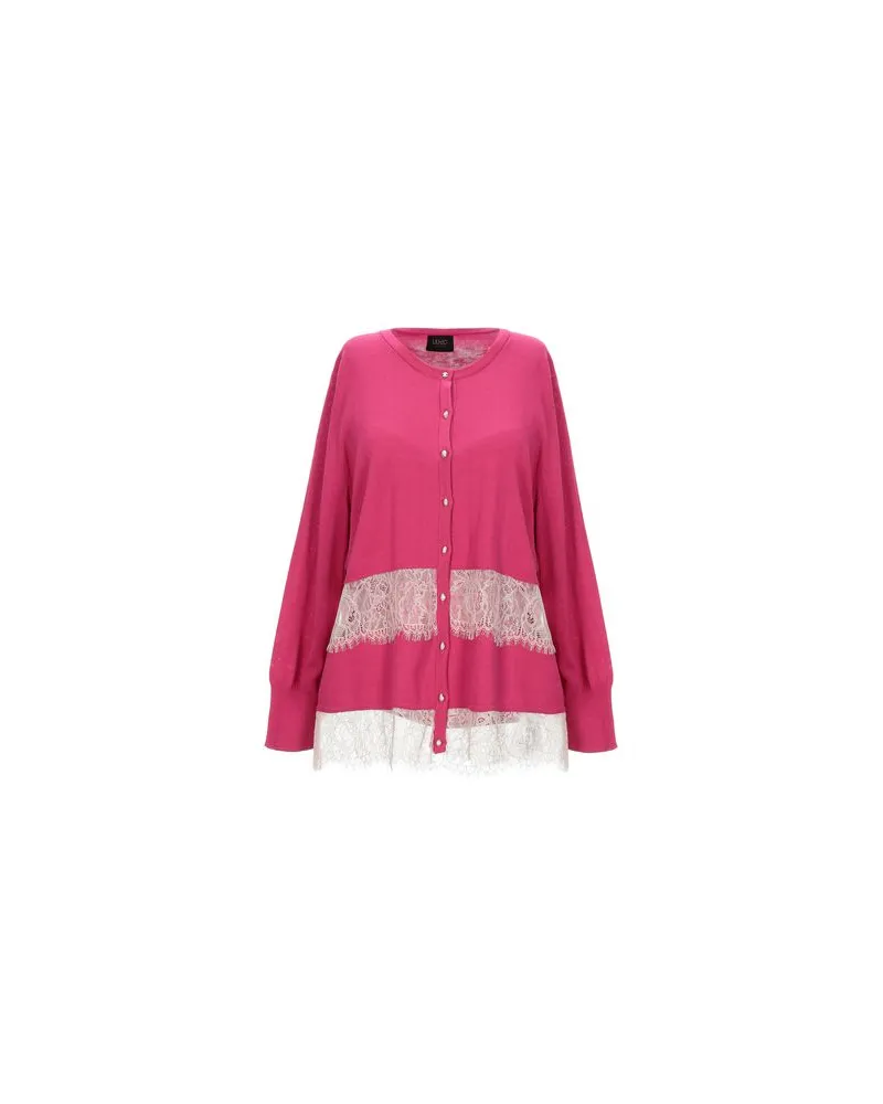 Liu Jo STRICKWAREN - Strickjackenauf YOOX.COM Fuchsia