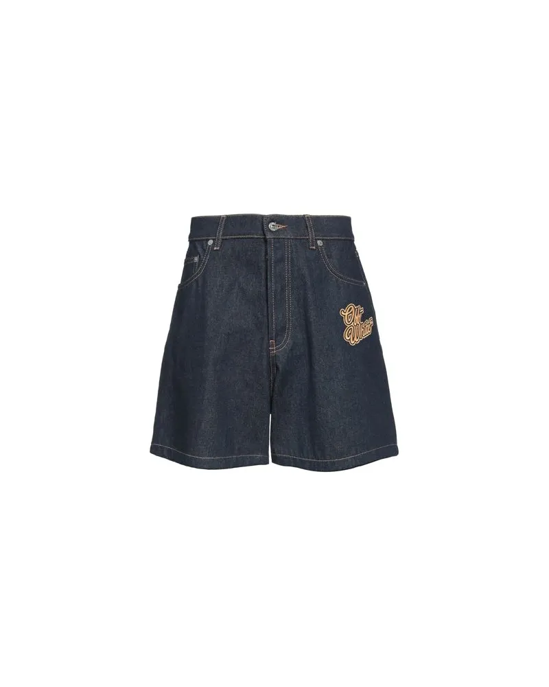 OFF-WHITE HOSEN & RÖCKE - Jeansshortsauf YOOX.COM Blau