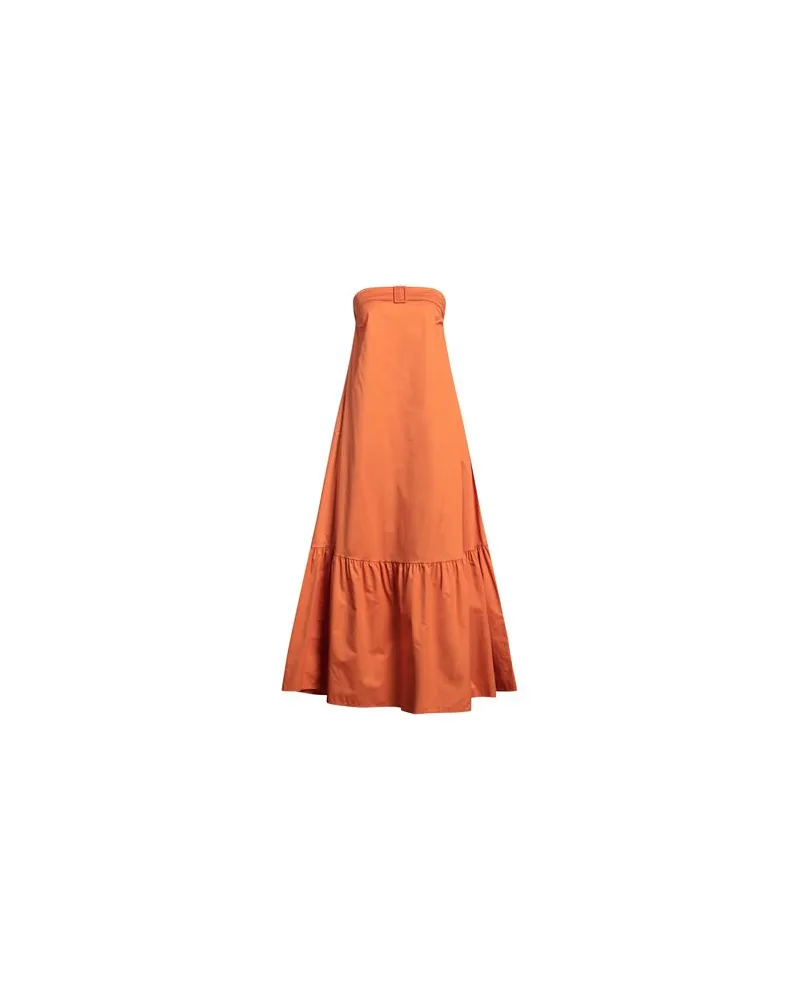 Kaos KLEIDER - Maxi-Kleiderauf YOOX.COM Orange