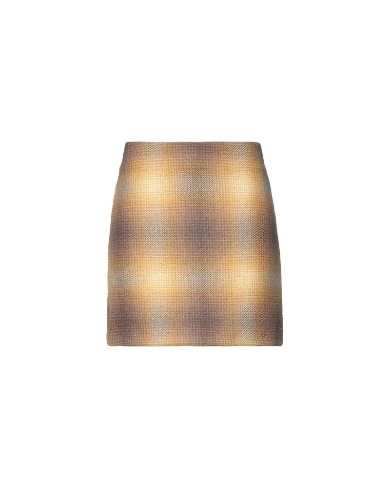 Tommy Hilfiger WOOL SHADOW CHECK SKIRT - HOSEN & RÖCKE - Miniröckeauf YOOX.COM Kamel