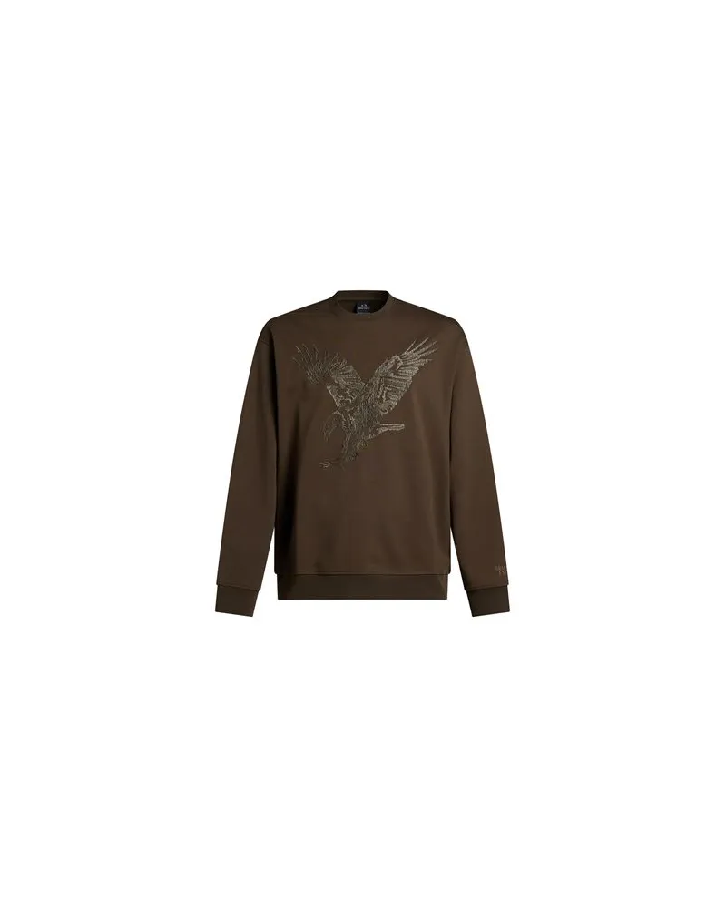 Armani Exchange TOPS - Sweatshirtsauf YOOX.COM Militärgrün