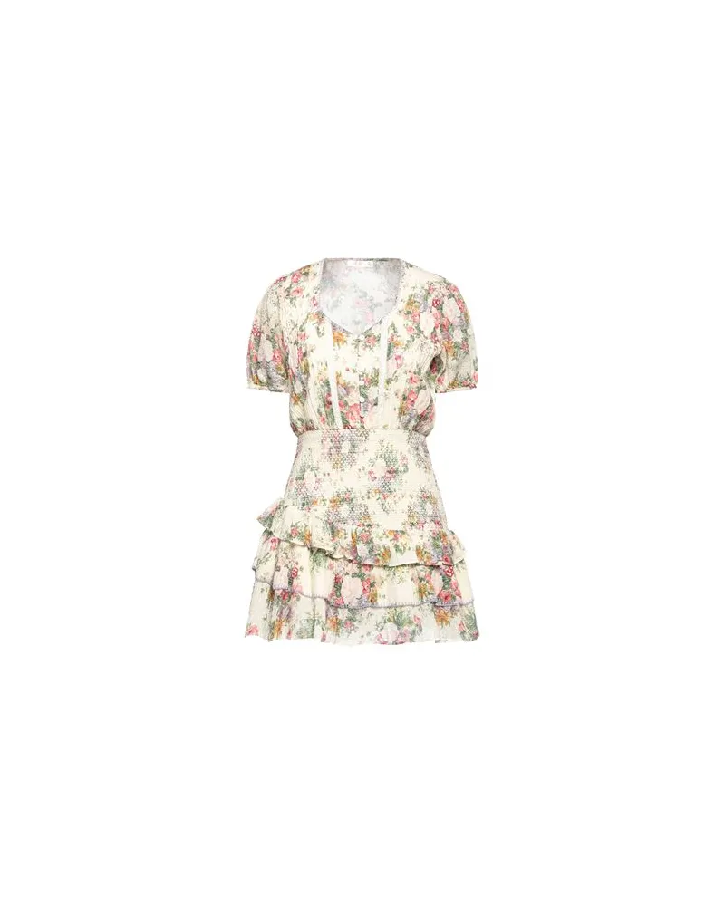 LoveShackFancy KLEIDER - Mini-Kleiderauf YOOX.COM Cremeweiß