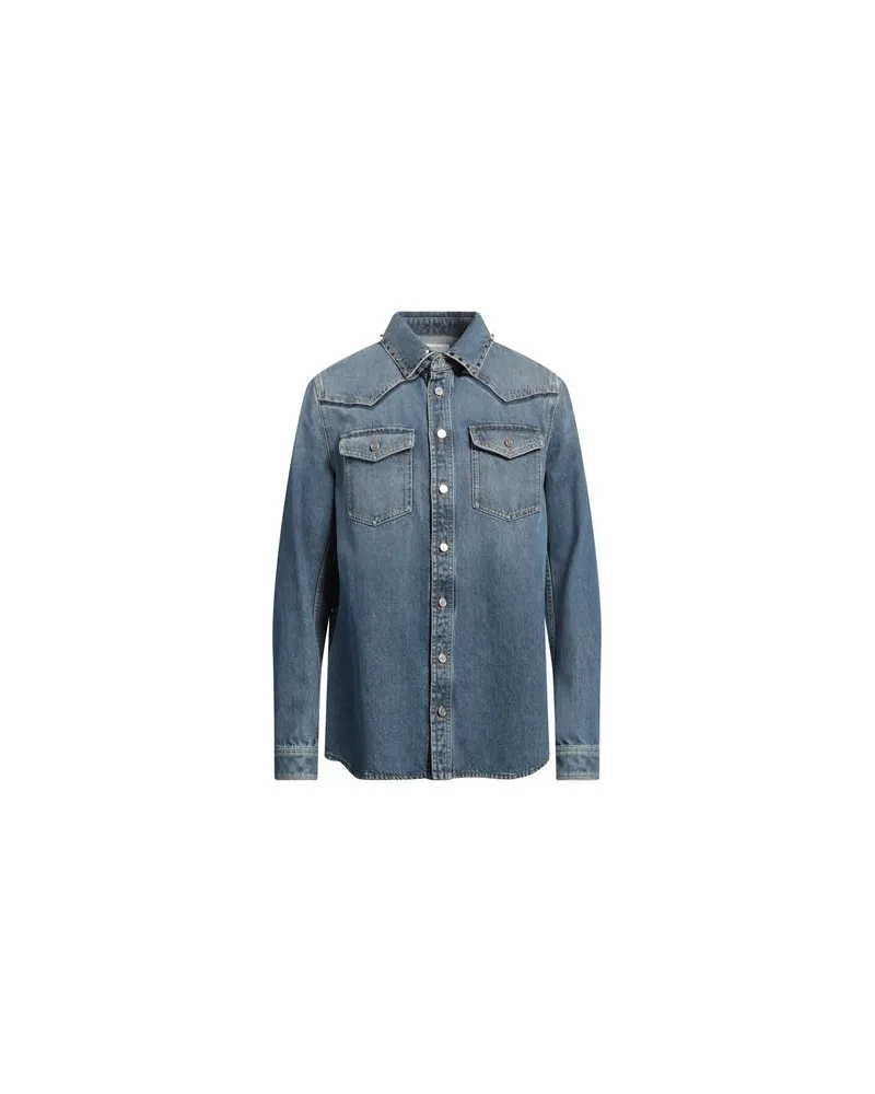 Valentino Garavani TOPS - Jeanshemdenauf YOOX.COM Blau