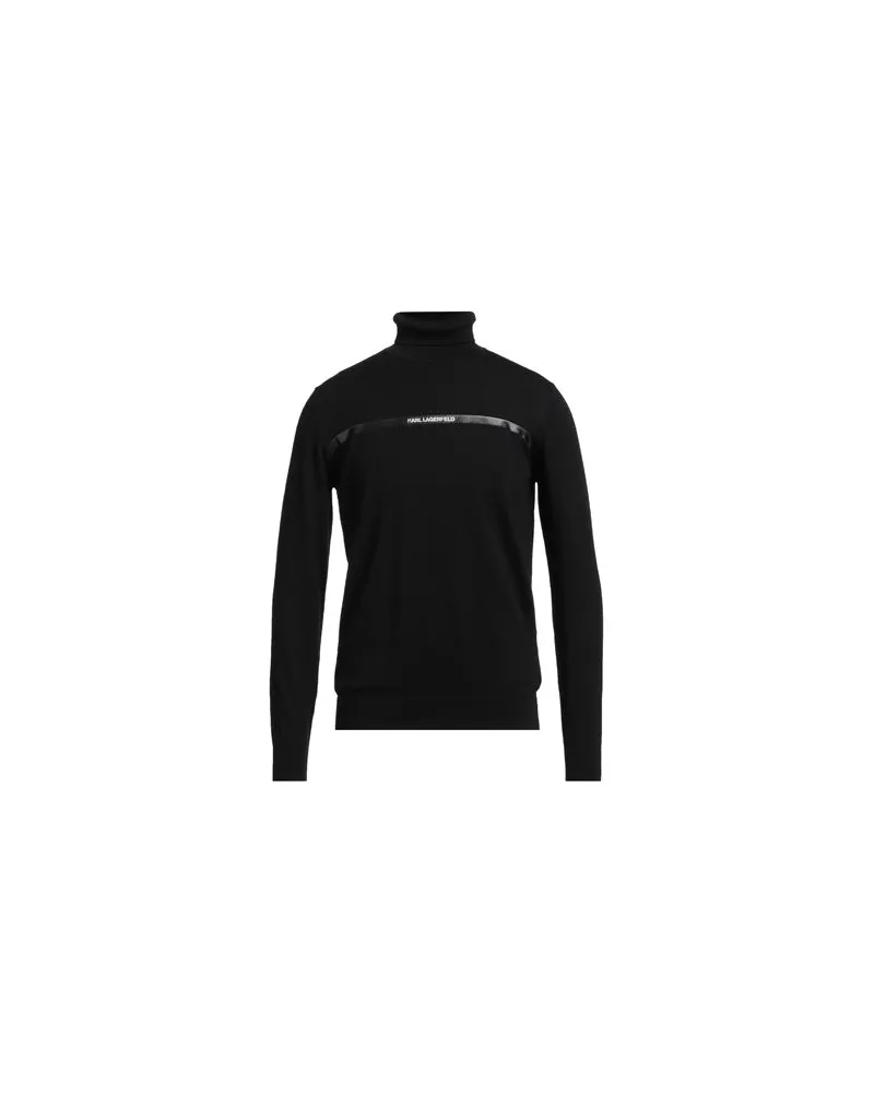 Karl Lagerfeld STRICKWAREN - Rollkragenpulloverauf YOOX.COM Schwarz