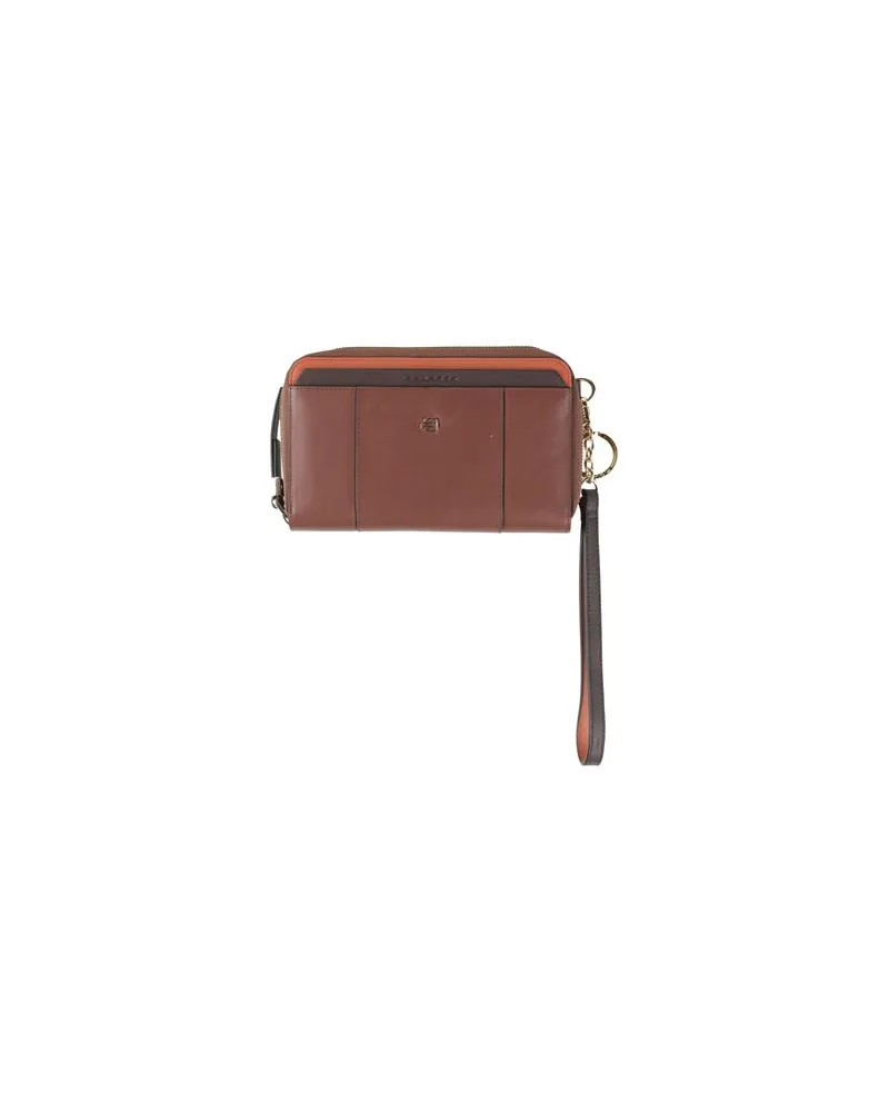 Piquadro Kleinlederwaren - Brieftaschenauf YOOX.COM Schokobraun