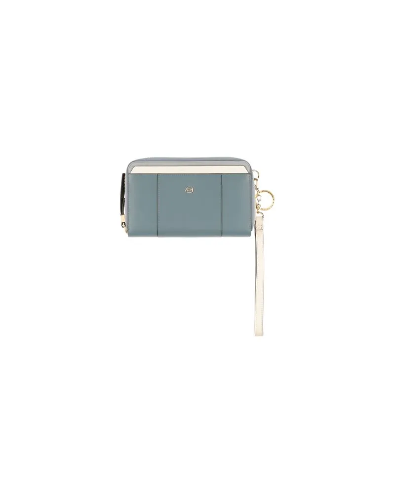 Piquadro Kleinlederwaren - Brieftaschenauf YOOX.COM Blaugrau