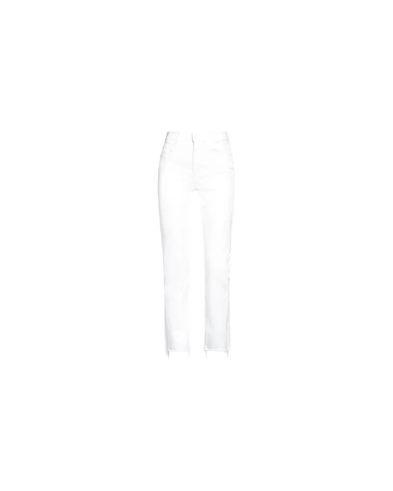 Mother HOSEN & RÖCKE - Jeanshosenauf YOOX.COM Weiß