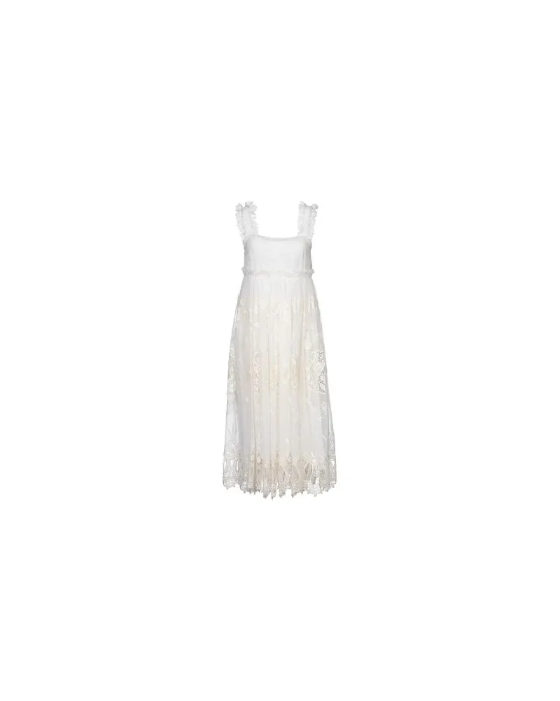 Dolce & Gabbana KLEIDER - Midi-Kleiderauf YOOX.COM Weiß