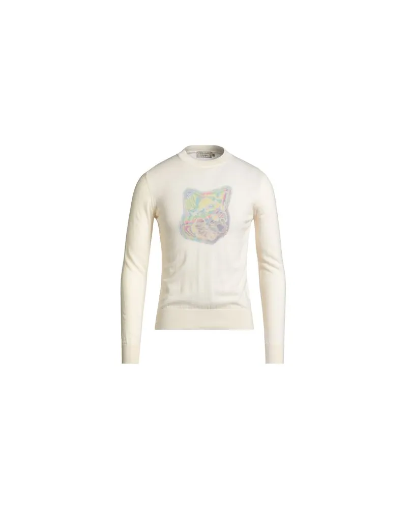Kitsuné STRICKWAREN - Pulloverauf YOOX.COM Cremeweiß