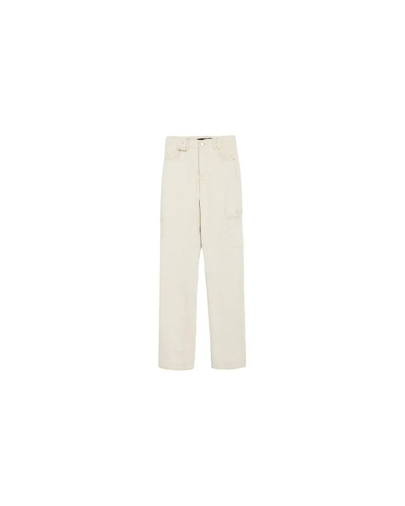 Jacquemus LE PAPIER - HOSEN & RÖCKE - Jeanshosenauf YOOX.COM Cremeweiß