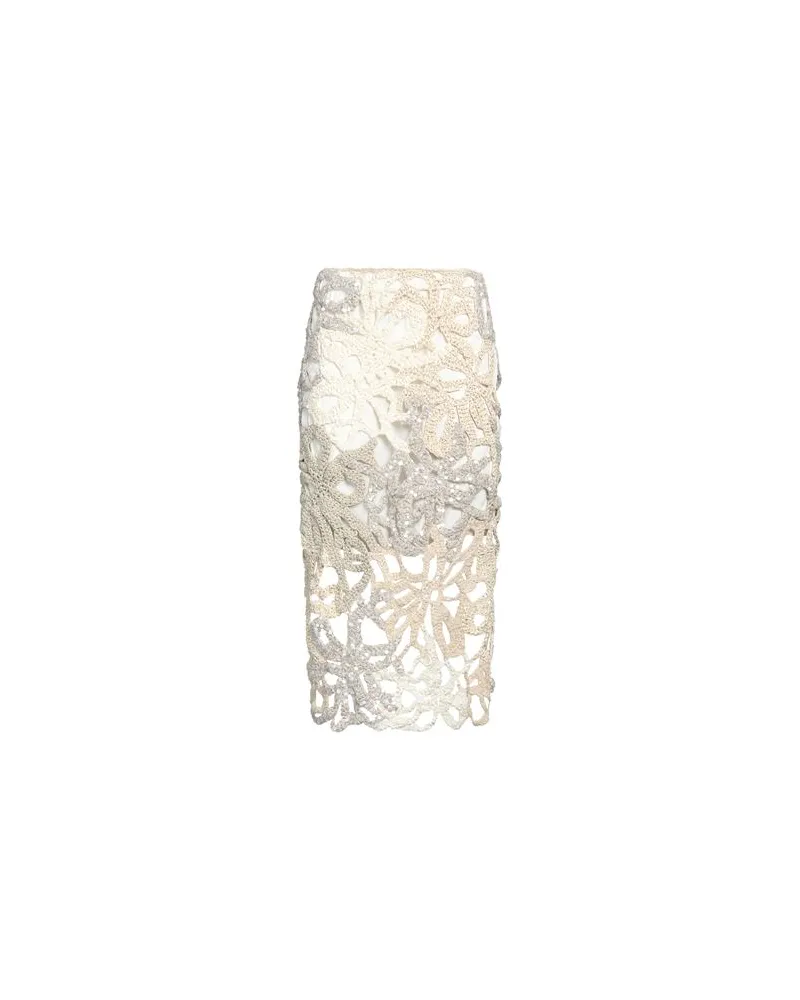 Brunello Cucinelli HOSEN & RÖCKE - Midi-Röckeauf YOOX.COM Cremeweiß