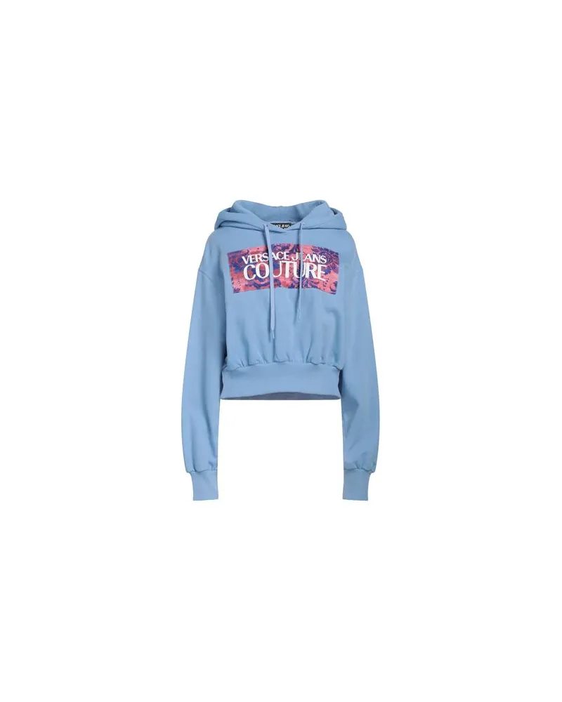 Versace Jeans TOPS - Sweatshirtsauf YOOX.COM Himmelblau