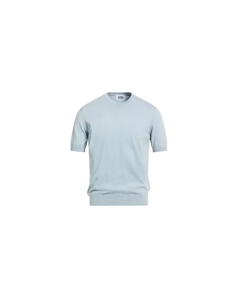 Alpha Studio STRICKWAREN - Pulloverauf YOOX.COM Himmelblau