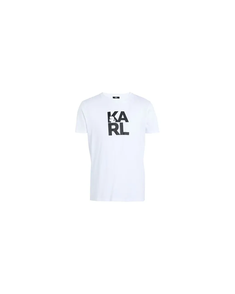 Karl Lagerfeld BEACHWEAR - TOPS - T-shirtsauf YOOX.COM Weiß