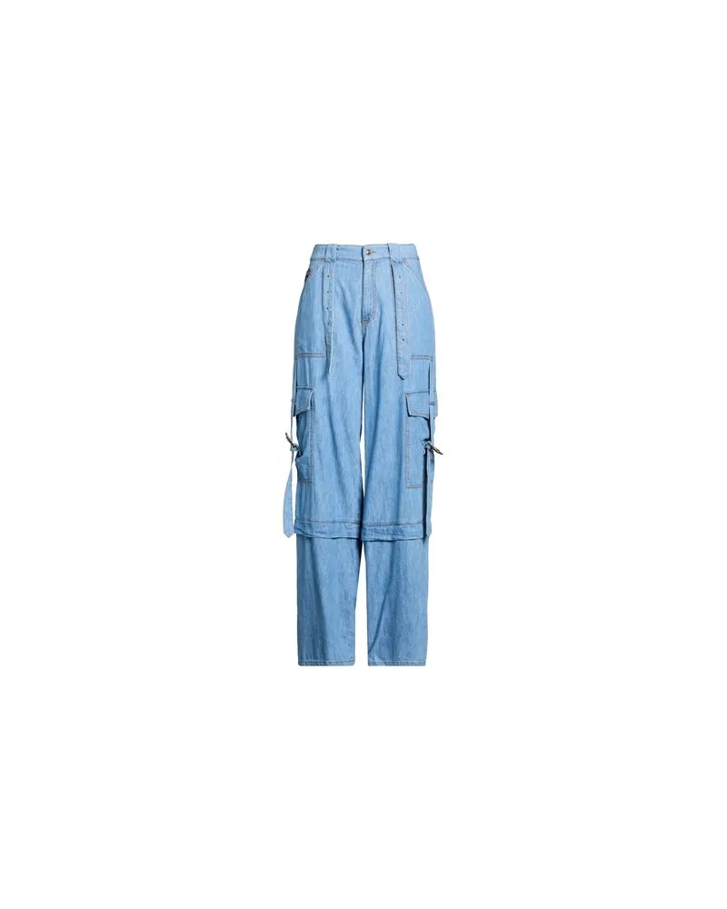 Versace Jeans HOSEN & RÖCKE - Hosenauf YOOX.COM Blau