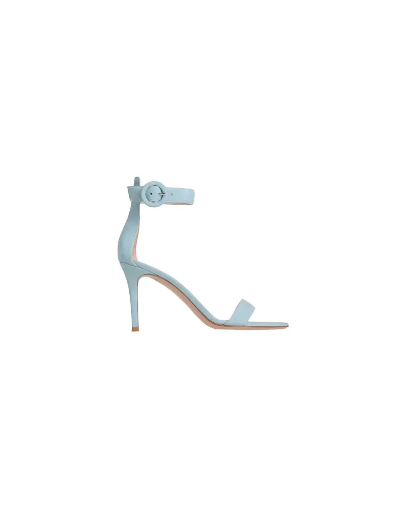 Gianvito Rossi SCHUHE - Sandalenauf YOOX.COM Himmelblau