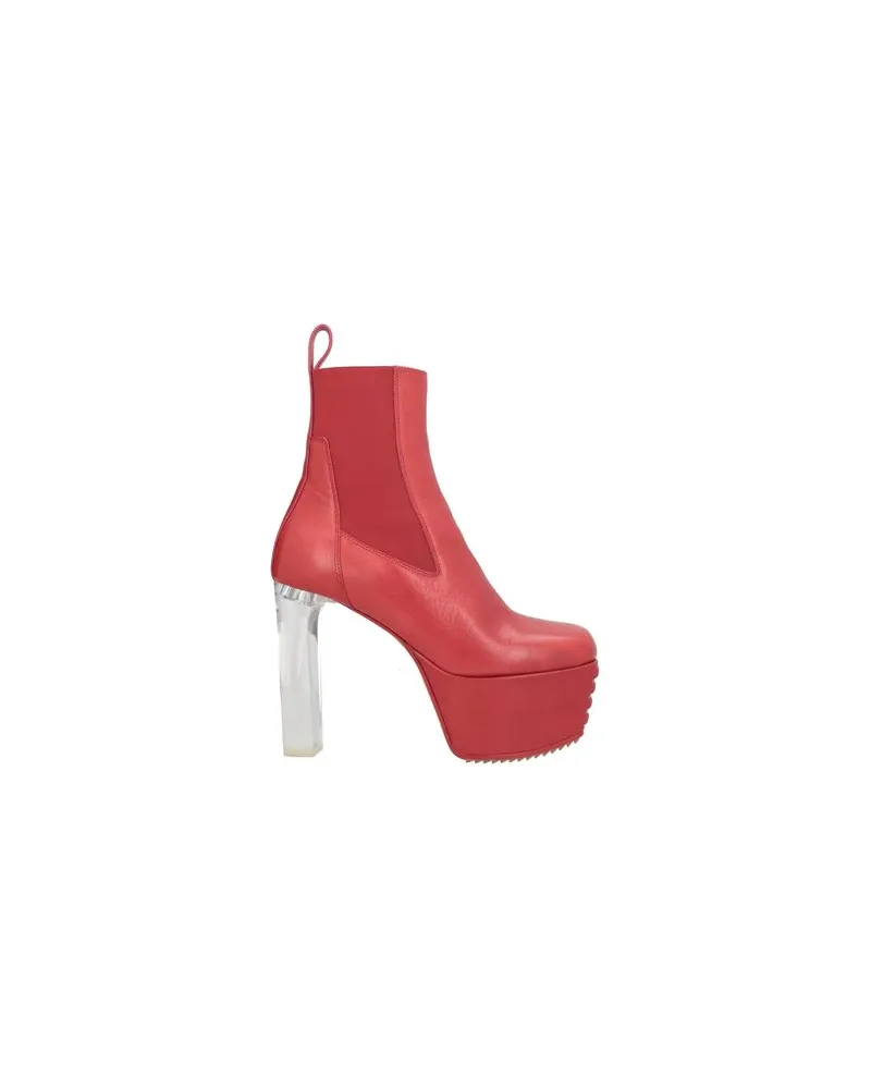 Rick Owens SCHUHE - Stiefelettenauf YOOX.COM Rot