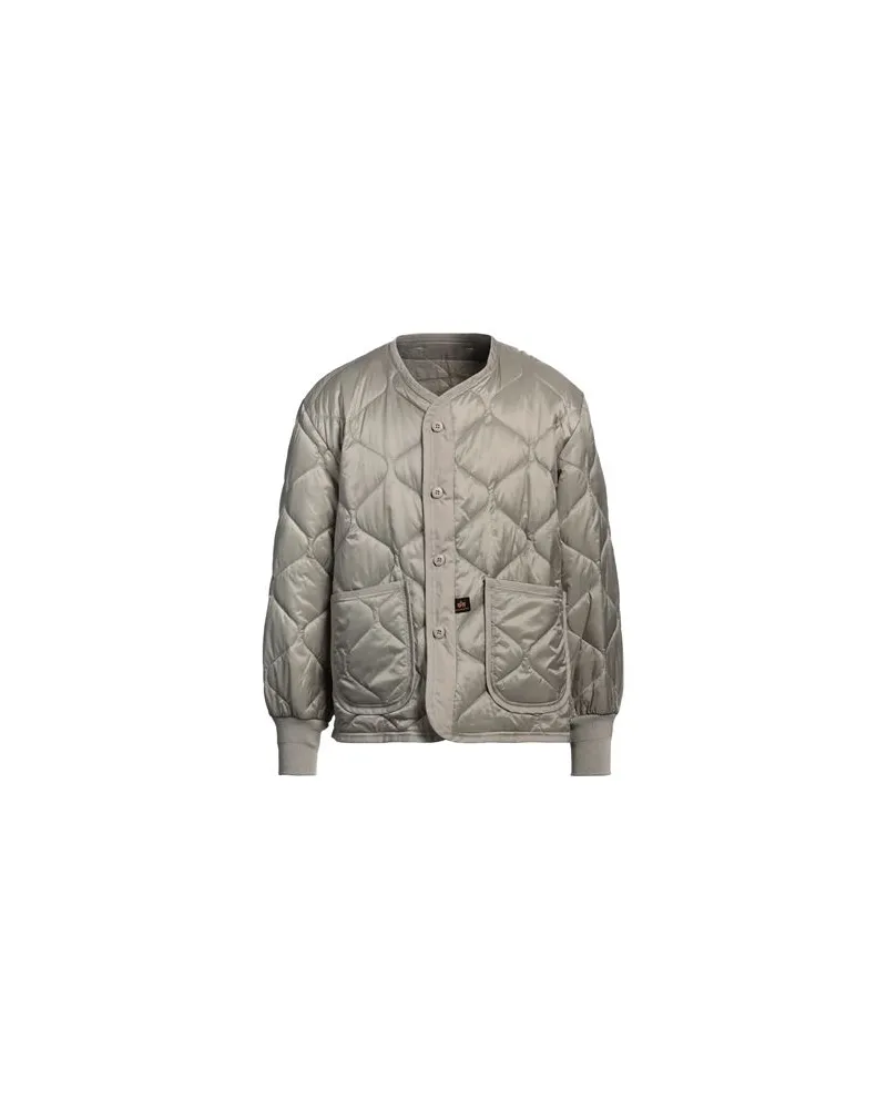 Alpha Industries JACKEN & MÄNTEL - Pufferjacken & Daunenjackenauf YOOX.COM Salbeigrün