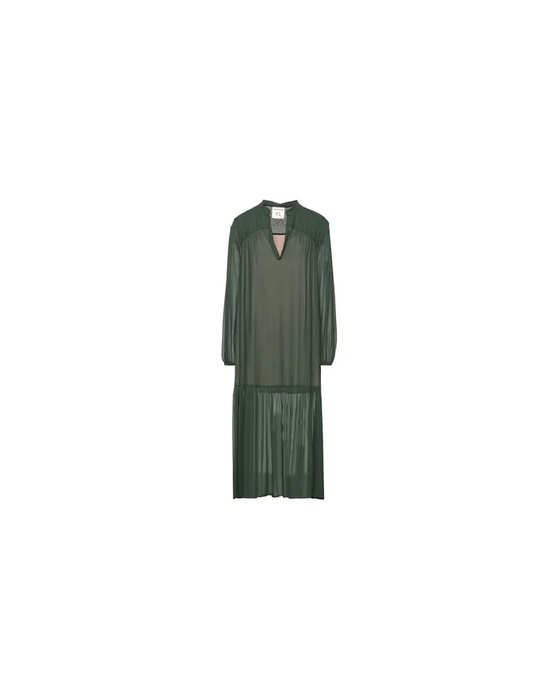 Semicouture KLEIDER - Midi-Kleiderauf YOOX.COM Dunkelgrün