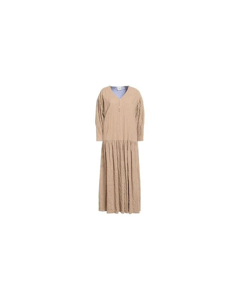 ALYSI CRÈME - KLEIDER - Maxi-Kleiderauf YOOX.COM Beige